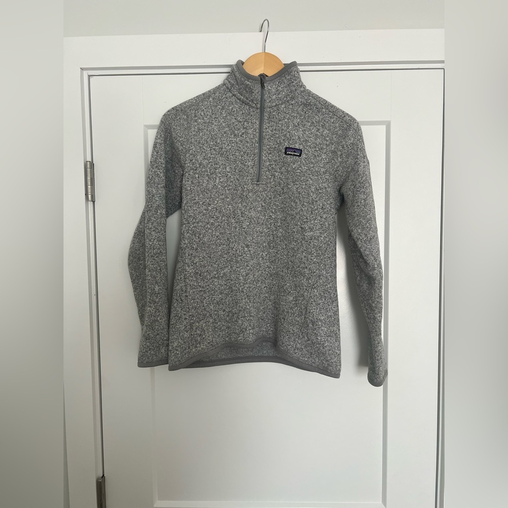 Patagonia Grey Better Sweater Fleece Jacket 1/4 Zip Pull Over